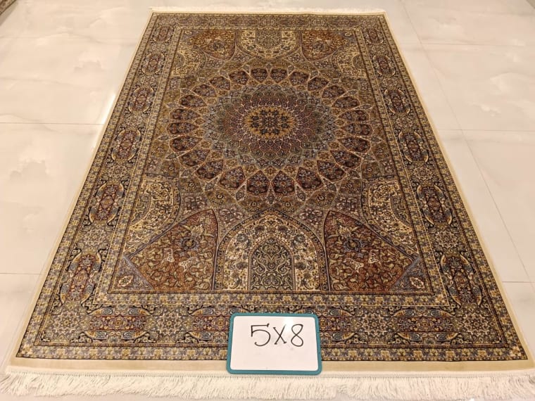 Hand-Tufted Carpet 171, hand-tufted silk carpet