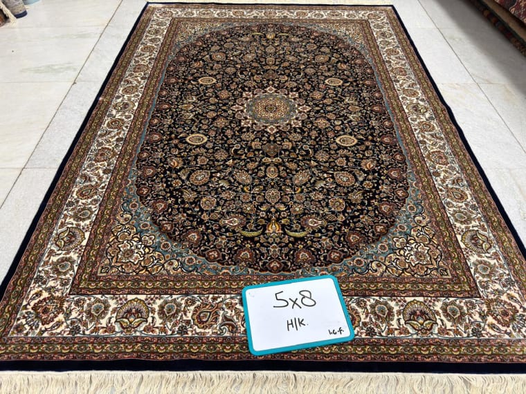 Hand-Tufted Carpet 175, hand-tufted silk carpet