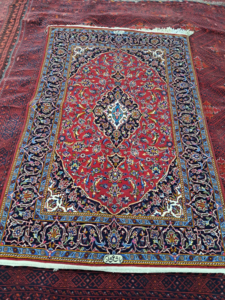 Ruby Sapphire Medallion Carpet