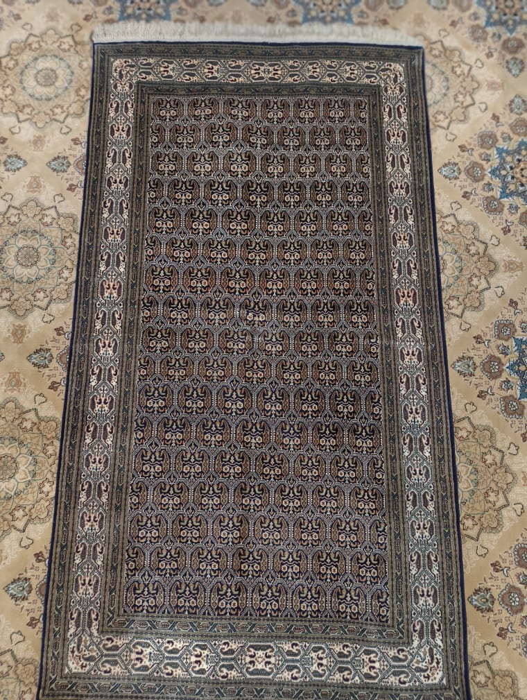 Charcoal Fine Border Carpet