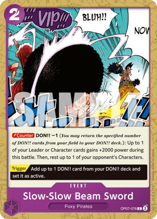 Slow-Slow Beam Sword (Reprint)