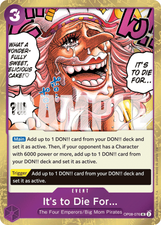 It's to Die For (Pirate Foil)