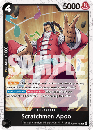 Scratchmen Apoo - OP08-087 (Pirate Foil)
