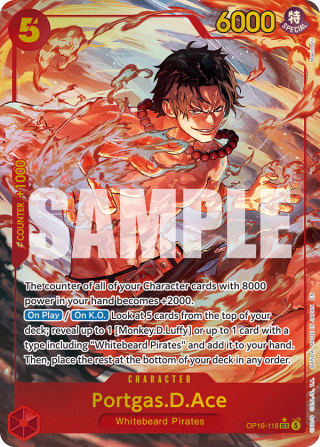Portgas.D.Ace (118) (Alternate Art)