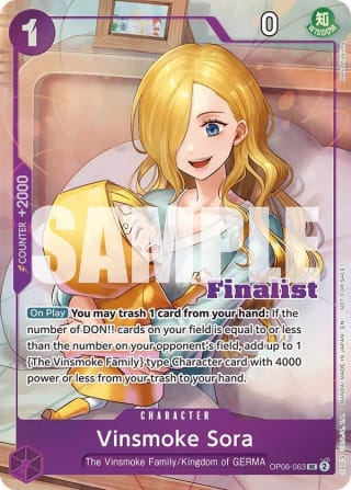 Vinsmoke Sora (CS 25-26 Finalist Card Set 2)