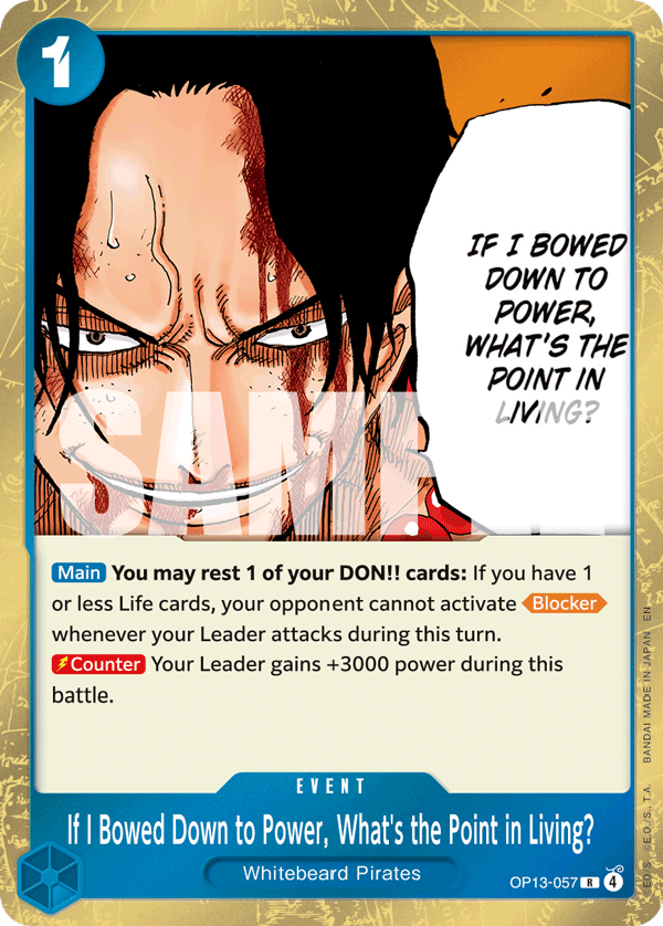If I Bowed Down to Power, What's the Point in Living? (3rd Anniversary Treasure Campaign Pack)