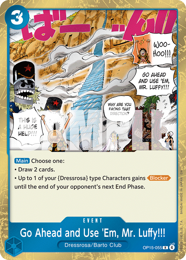 Go Ahead and Use 'Em, Mr. Luffy!!!
