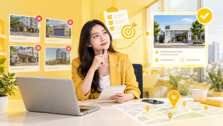 Cách sàng lọc mặt bằng phù hợp