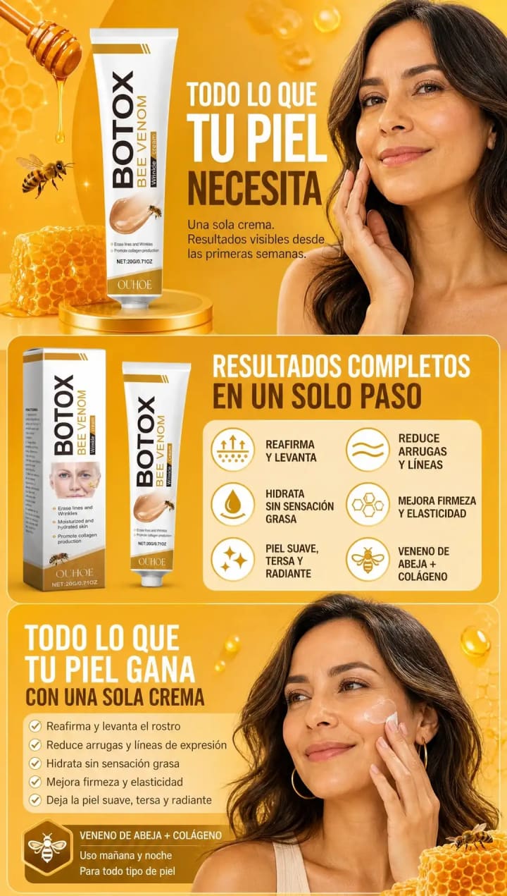 Todo lo que tu piel gana con Botox Bee Venom