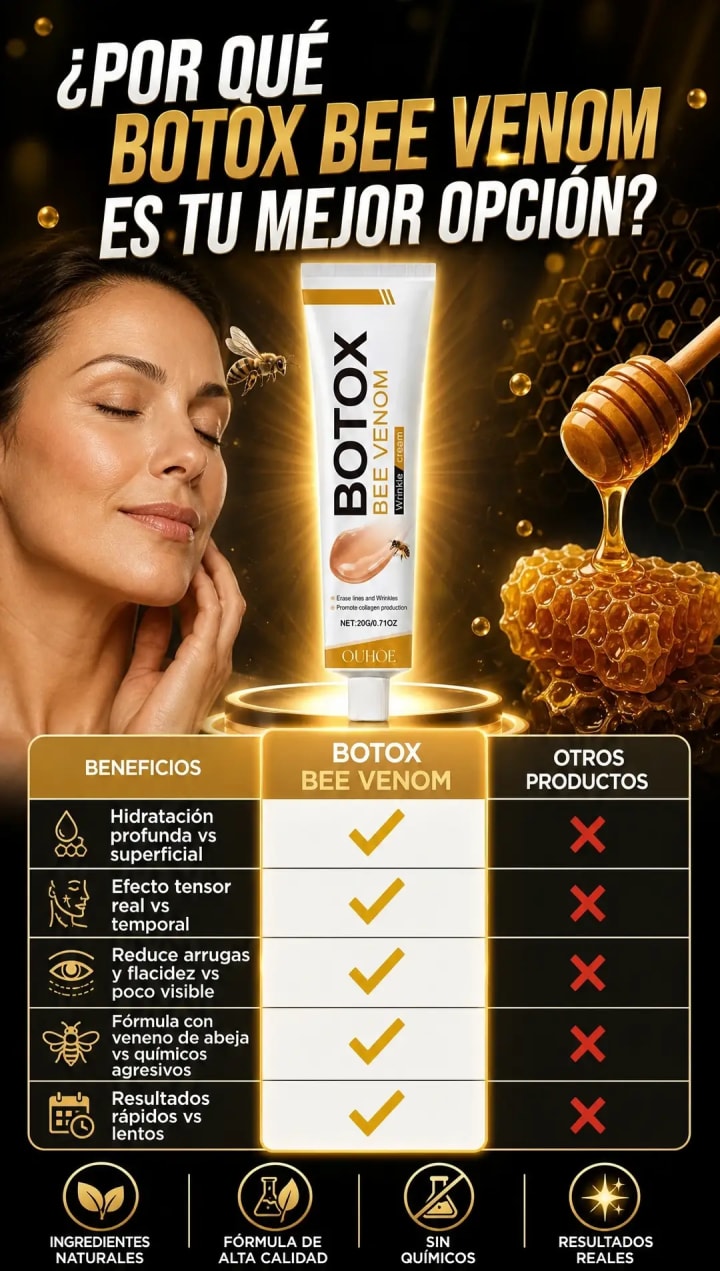 ¿Por qué Botox Bee Venom es tu mejor opción? Comparación con otros productos