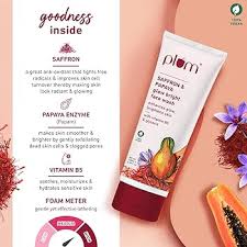 Saffron & Papaya Glow Bright Face Wash with Vitamin B5