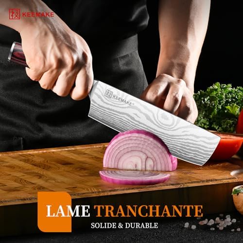 Vue 2 de Keemake Couteau Cuisine Nakiri