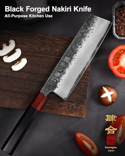 Vue 3 de Couteau Nakiri Cm Couteau