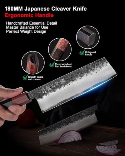 Vue 4 de Couteau Nakiri Cm Couteau