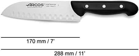 Vue 2 de Arcos Couteau Santoku En