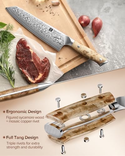 Vue 4 de Xinzuo Acier Damas Cm