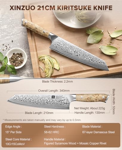 Vue 5 de Xinzuo Acier Damas Cm