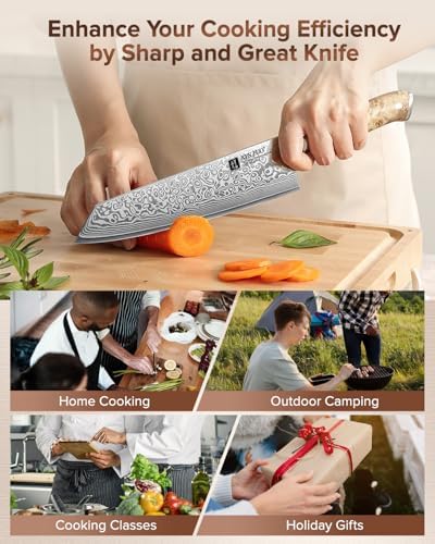 Vue 6 de Xinzuo Acier Damas Cm