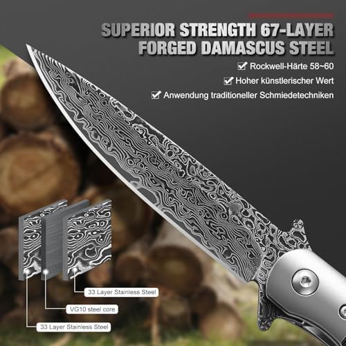 Vue 2 de Drachenader Couteau De Poche