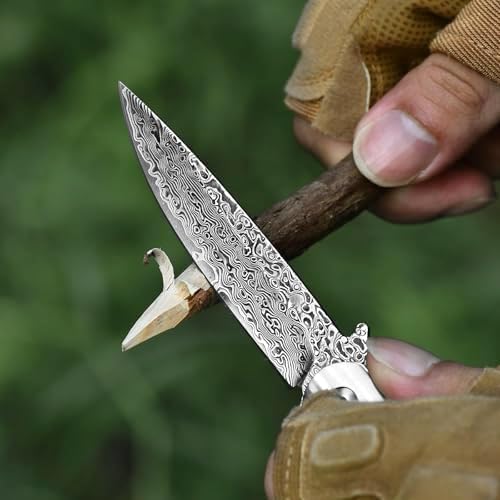 Vue 4 de Drachenader Couteau De Poche