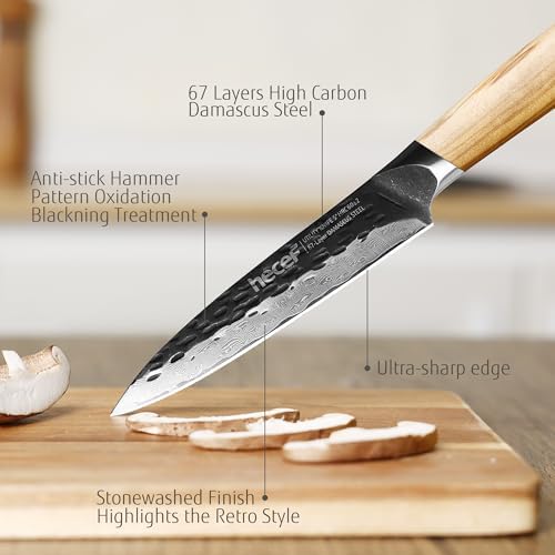 Vue 2 de Hecef Couteau Universel Damas