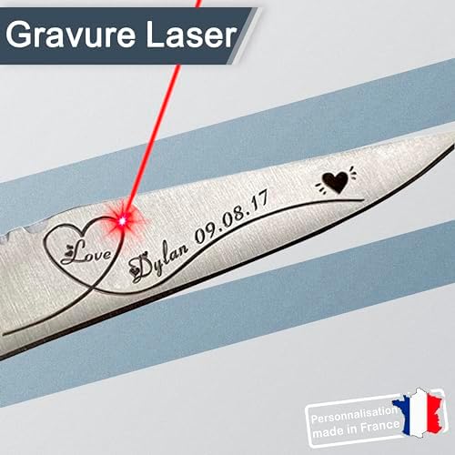 Vue 5 de Couteau Homme Personnalise Marque