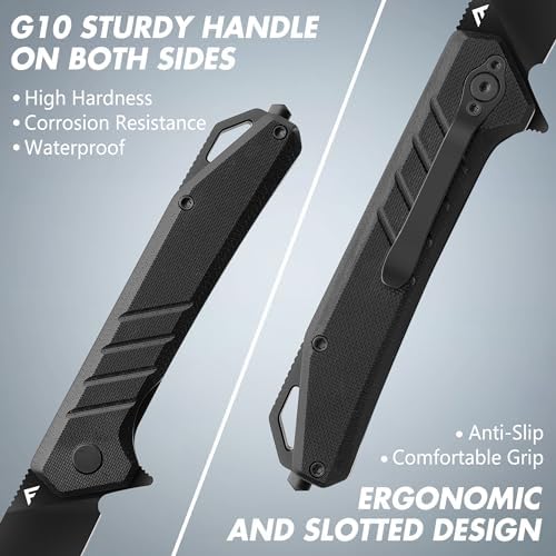 Vue 2 de Flissa Couteau Pliant De