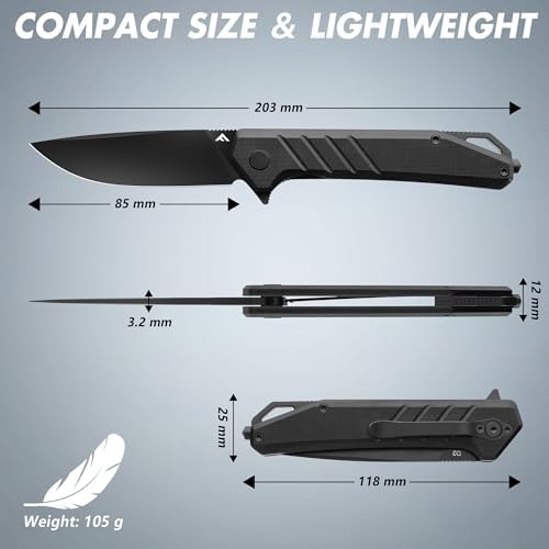 Vue 3 de Flissa Couteau Pliant De