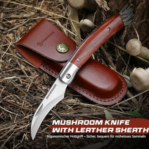 Vue 4 de Drachenader Couteau Champignon