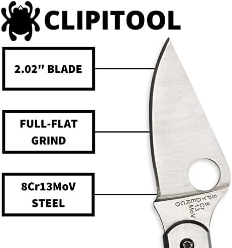 Vue 4 de Spyderco Clipitool Couteau Pliant