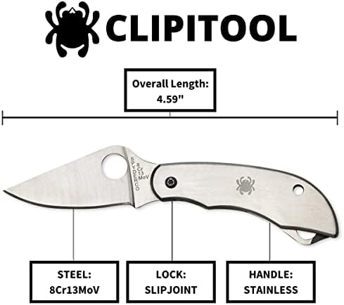 Vue 7 de Spyderco Clipitool Couteau Pliant