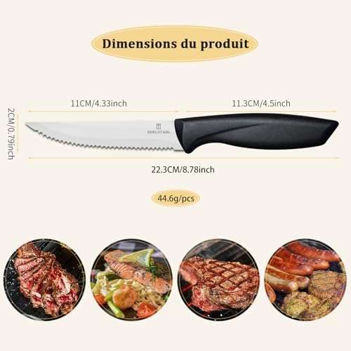 Vue 2 de Targzier Couteaux Steak