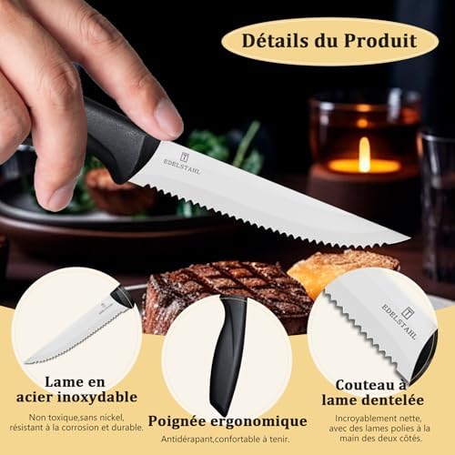 Vue 3 de Targzier Couteaux Steak