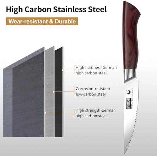 Vue 4 de Hoshano Set De Couteaux