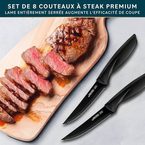 Vue 4 de Couteaux Steak De