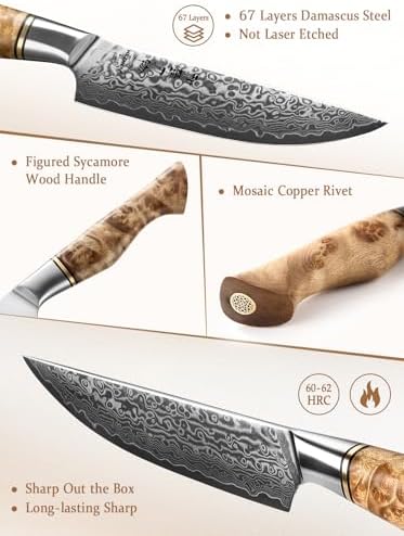 Vue 2 de Hezhen Acier Damas Set