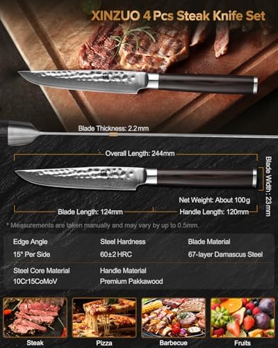 Vue 6 de Xinzuo Set De Couteaux