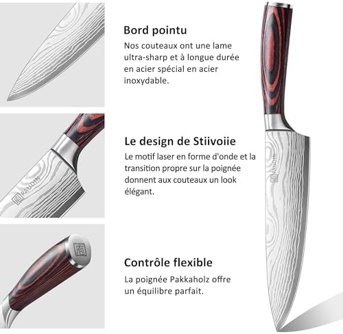 Vue 5 de Paudin Couteau Cuisine Professionnel