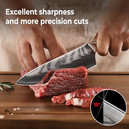 Vue 3 de Sunnecko Couteaux De Cuisine