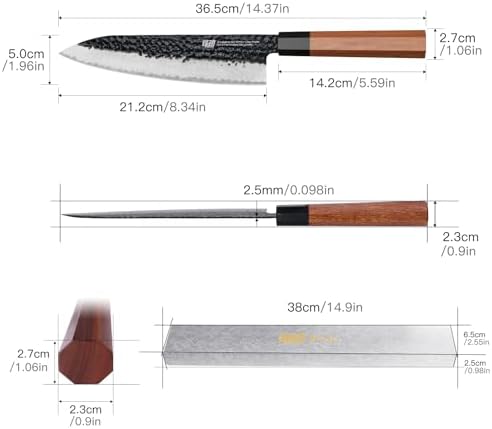 Vue 4 de Findking Couteau De Chef