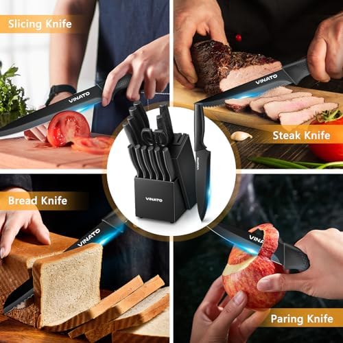 Vue 3 de Vinato Couteau Cuisine Couteau