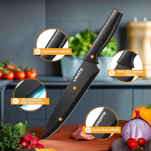 Vue 4 de Vinato Couteau Cuisine Couteau