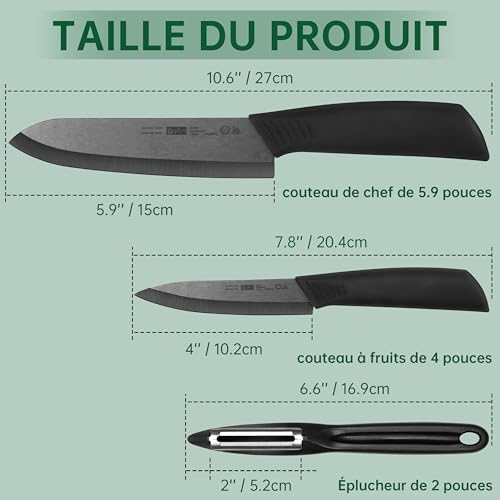 Vue 6 de Plys Noir Couteau Ceramique