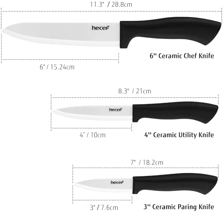 Vue 4 de Hecef Couteau Ceramique Cuisine