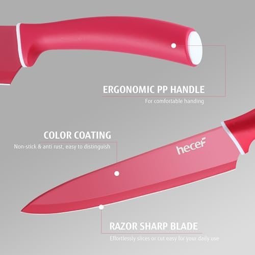 Vue 3 de Hecef Couteaux De Cuisine