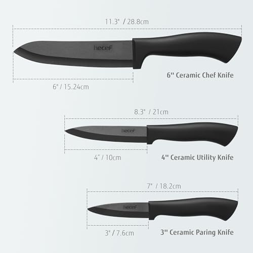 Vue 4 de Hecef Set De Couteaux