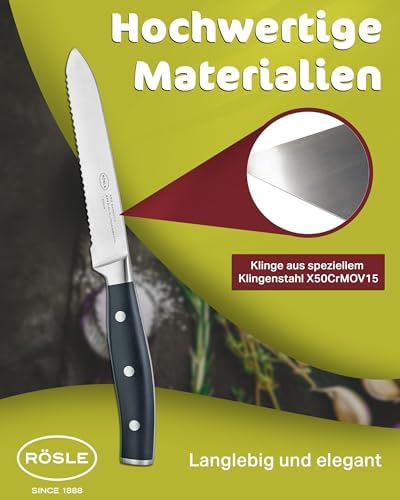 Vue 4 de Rosle Couteau Universel Lame