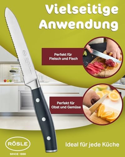 Vue 6 de Rosle Couteau Universel Lame