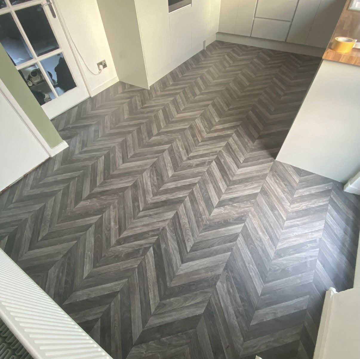 Vinyl flooring installation 9