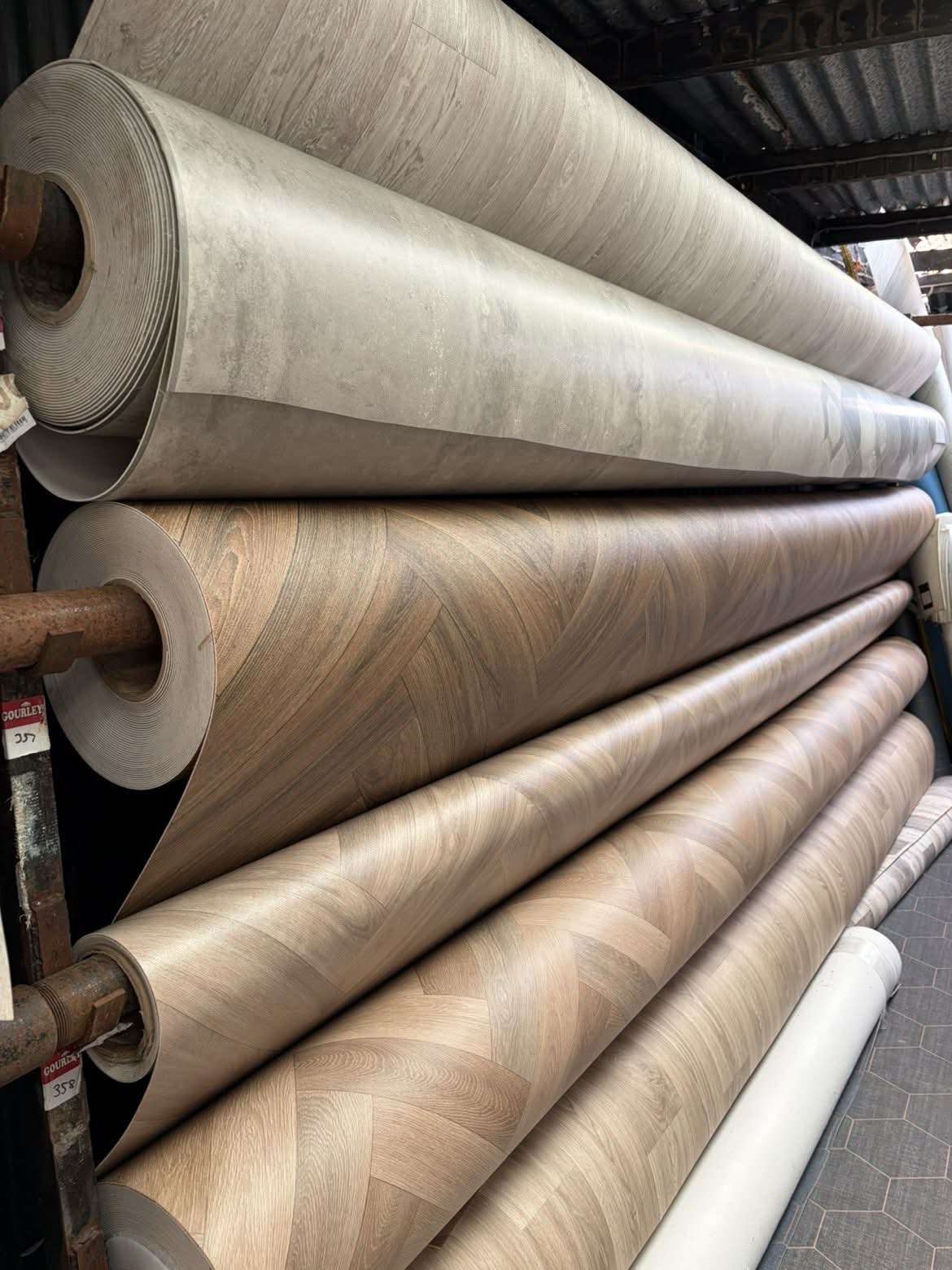 Vinyl flooring in our showroom 1